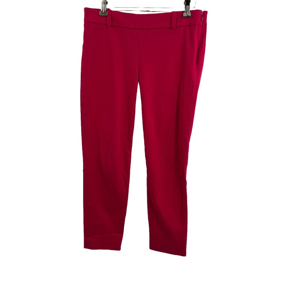 J Crew‎ Women's Pink Winnie Cropped Pant Stretch Cotton Size 2